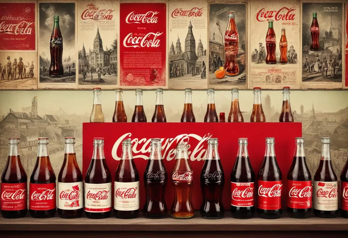 Coca-Cola historia illustration