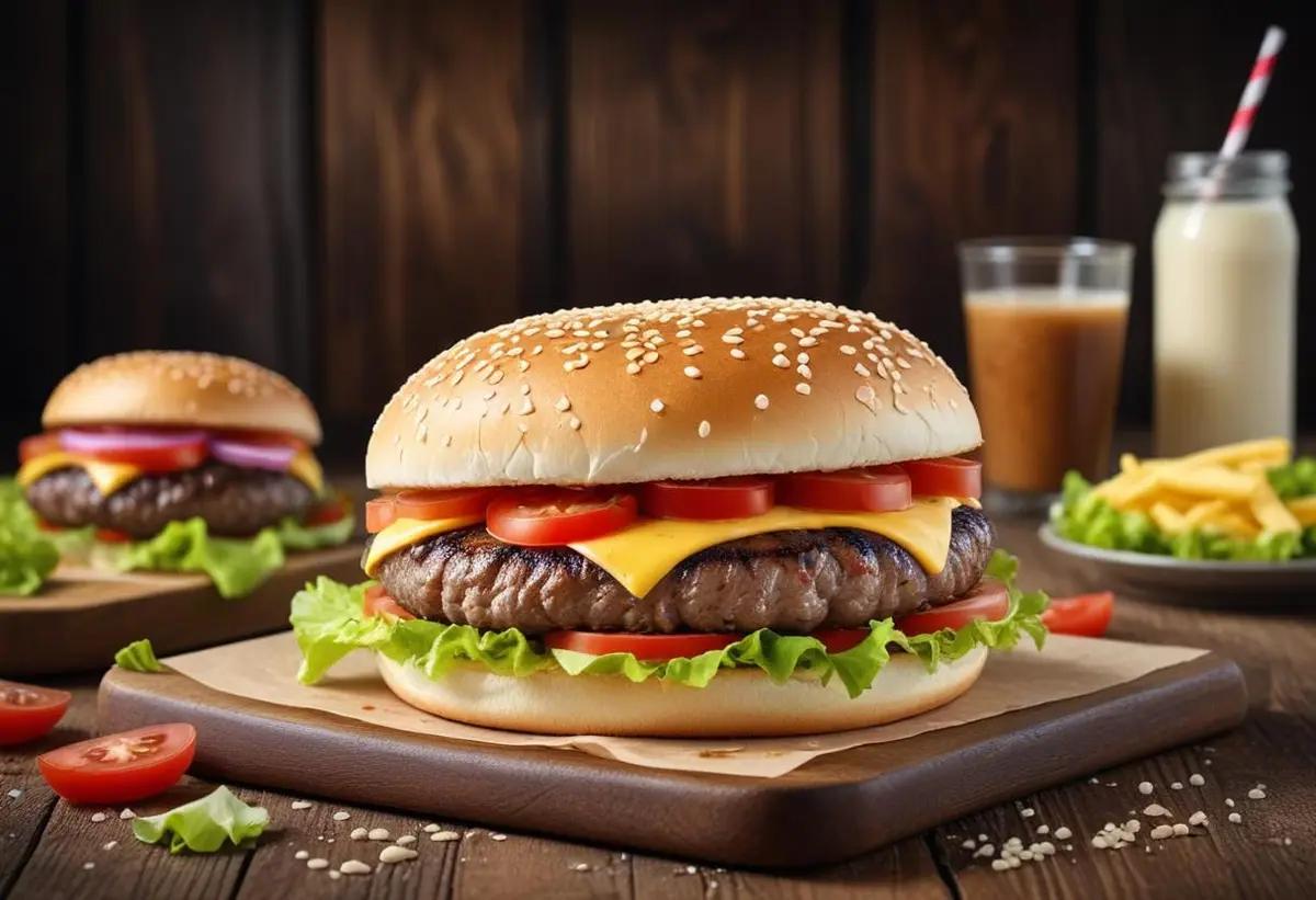 Vem är hamburgarens uppfinnare? En smakfull historia! illustration