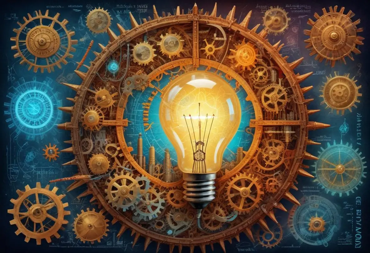Innovationer uppfinnare illustration