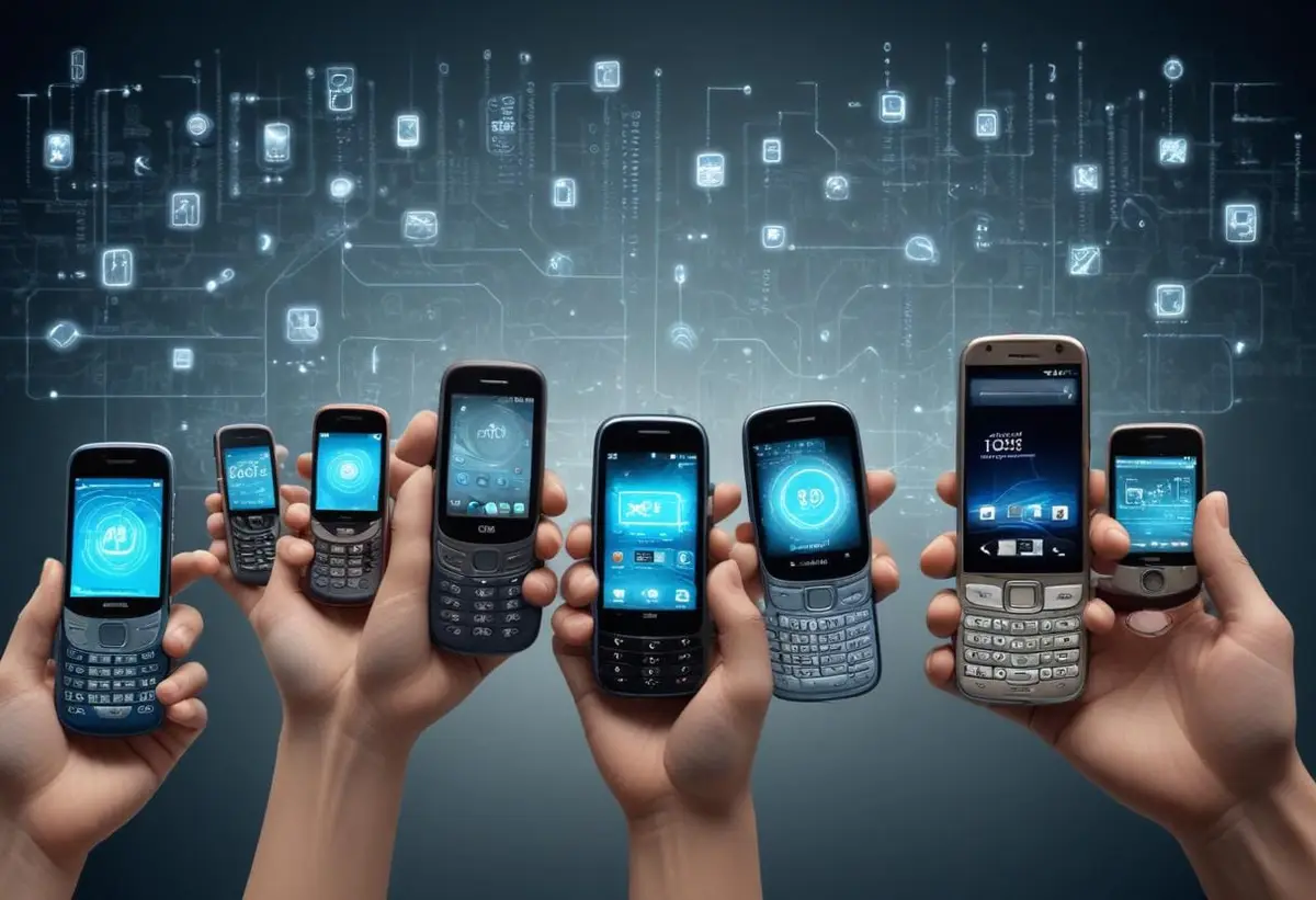 Mobiltelefonens uppfinnare illustration