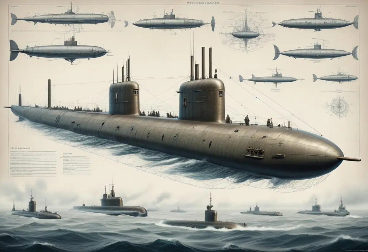 Ubåts uppfinning illustration