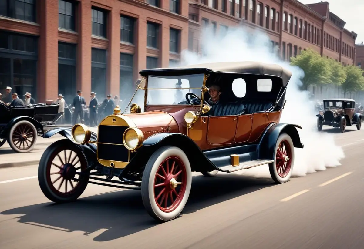 Uppfinnare bilen illustration