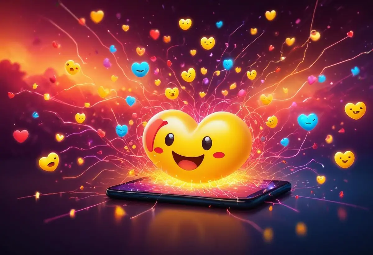 Vad betyder denna emoji 🥰? En glad och kärleksfull förklaring! illustration