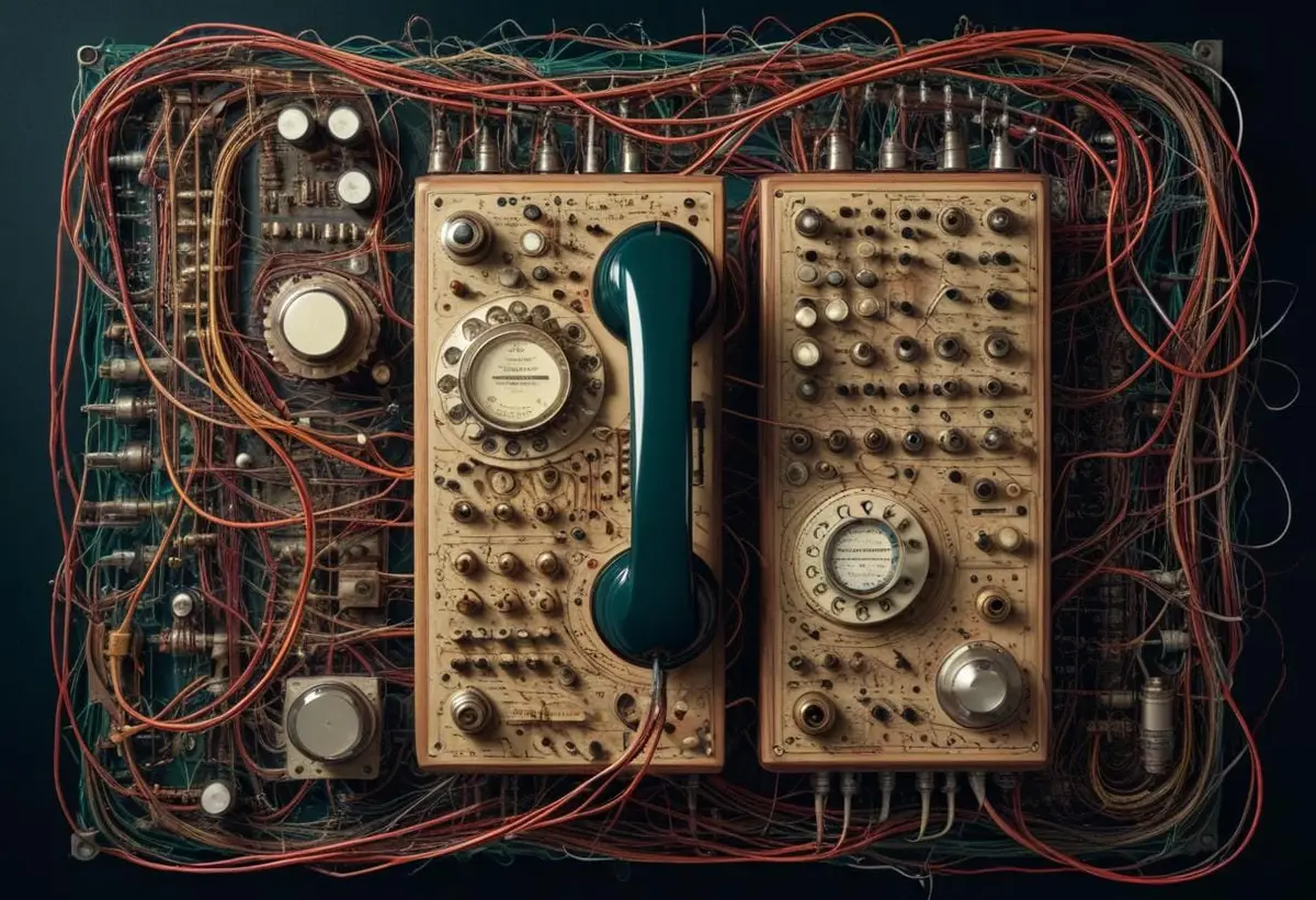 Vem uppfann telefonen? En spännande historia om genier! illustration