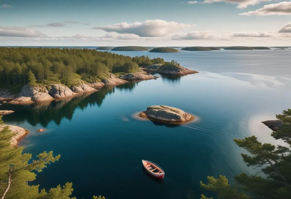 Vilket land har mest öar? Upptäck fantastiska öar runt om i världen! illustration